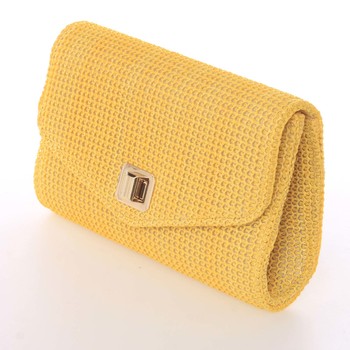 Originálna dámska listová kabelka žltá - Delami D693