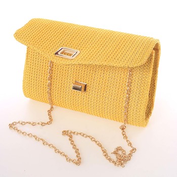 Originálna dámska listová kabelka žltá - Delami D693