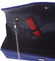 Elegantná dámska glitterová listová kabelka tmavomodrá - Delami L023