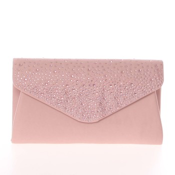 Originálna dámska listová kabelka tmavoružová - Delami D683