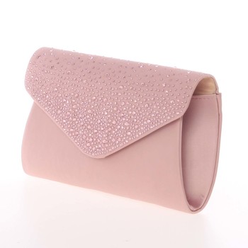 Originálna dámska listová kabelka tmavoružová - Delami D683