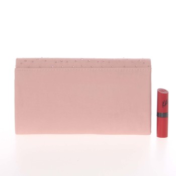 Originálna dámska listová kabelka tmavoružová - Delami D683