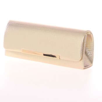 Elegantná podlhovastá listová kabelka zlatá - Delami D714