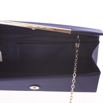 Elegantná podlhovastá listová kabelka tmavomodrá - Delami D714
