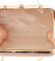Moderná menšia dámska listová kabelka khaki - Delami L058