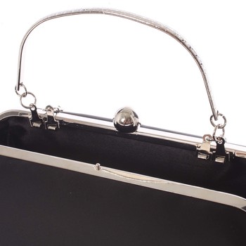 Moderná menšia dámska listová kabelka čierna - Delami L058