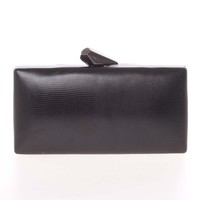 Exkluzívna dámska vzorovaná listová kabelka čierna - Delami L055