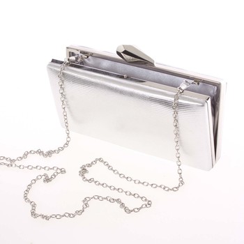 Exkluzívna dámska vzorovaná listová kabelka strieborná - Delami L055