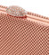 Menšia dámska perleťová listová kabelka ružová - Delami V4039