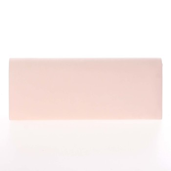 Decentná saténová listová kabelka ružová - Delami P355