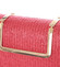 Originálna dámska listová kabelka fuchsiová s pleteným vzorom - Delami hl3038