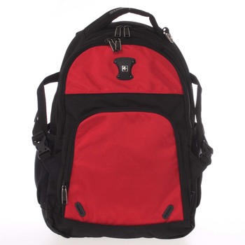 Multifunkčný priedušný ruksak čierno-červený - Suissewin 9017