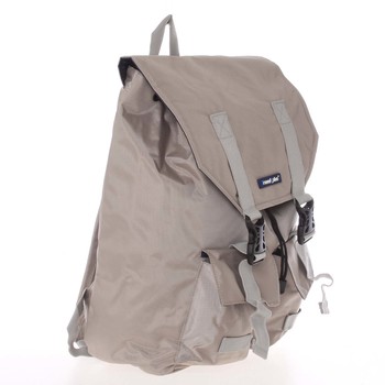 Ľahký veľký cestovný béžový ruksak - Travel plus 0611