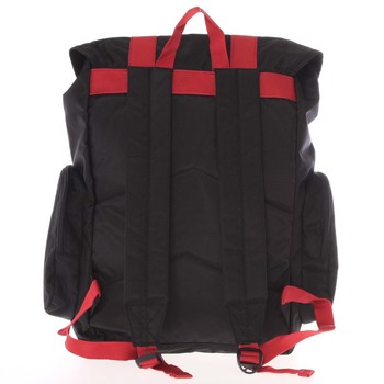 Veľký čierno červený cestovný batoh - Travel plus 7503