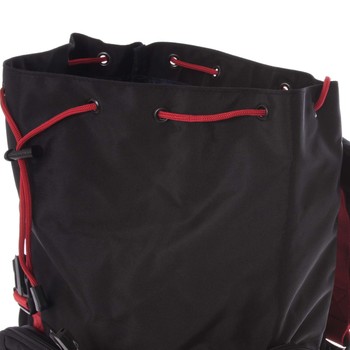 Veľký čierno červený cestovný batoh - Travel plus 7503