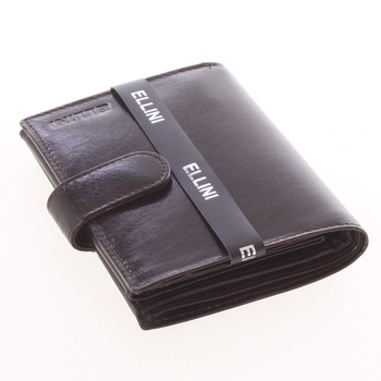 Originálna pánska kožená peňaženka čierna s odleskom - Ellina Daedalus