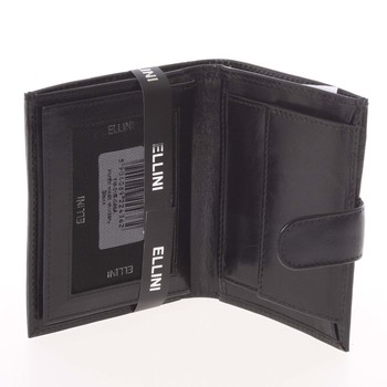 Bezpečná pánska kožená peňaženka čierna - Ellini Orion