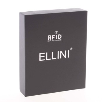 Bezpečná pánska kožená peňaženka čierna - Ellini Orion