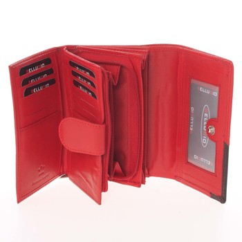 Väčšia dámska kožená peňaženka červená - Bellugio Paolina