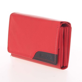 Moderná dámska kožená peňaženka červená - Bellugio Oleisia