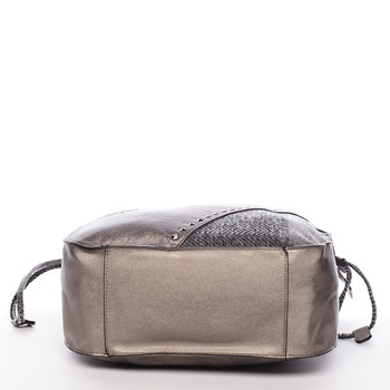 Moderní dámská kabelka stříbrná - MARIA C Sarai