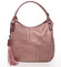 Trendy dámská měkká kabelka tmavě růžová - MARIA C Kadence