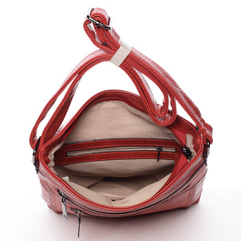 Moderná stredná crossbody kabelka červená - Delami Karlie