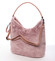 Elegantní dámská kožešinová kabelka růžová - MARIA C Janiyah