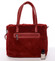Exkluzivní kožešinová kabelka do ruky červená - MARIA C Zoey