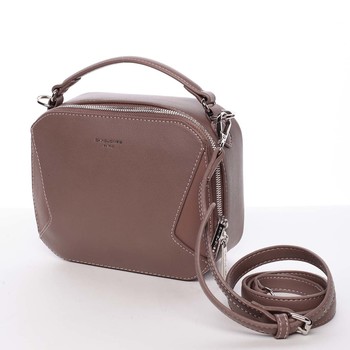 Nadčasová dámska tmavá staroružová kabelka do ruky - David Jones Cube