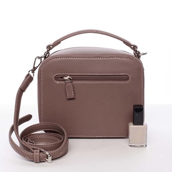 Nadčasová dámska tmavá staroružová kabelka do ruky - David Jones Cube