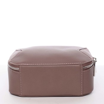 Nadčasová dámska tmavá staroružová kabelka do ruky - David Jones Cube