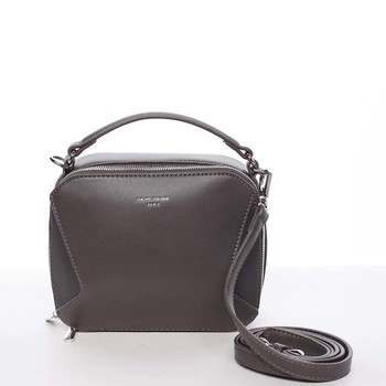 Nadčasová dámska tmavo šedá kabelka do ruky - David Jones Cube