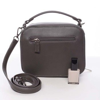 Nadčasová dámska tmavo šedá kabelka do ruky - David Jones Cube