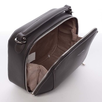 Nadčasová dámska tmavo šedá kabelka do ruky - David Jones Cube