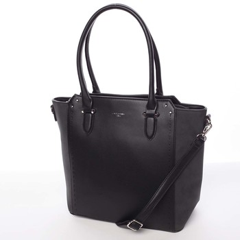 Väčšia dámska čierna kabelka cez rameno - David Jones Pelagiana