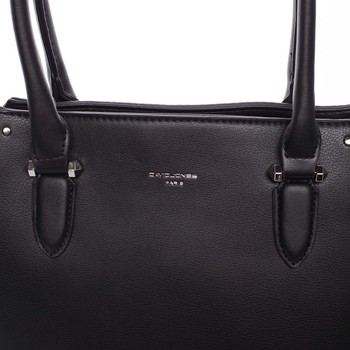 Väčšia dámska čierna kabelka cez rameno - David Jones Pelagiana