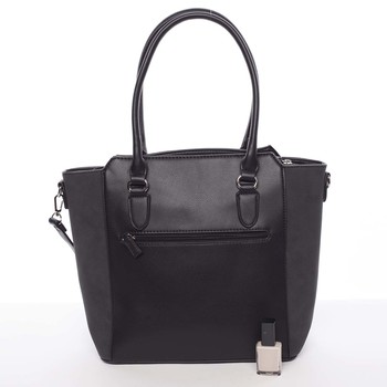 Väčšia dámska čierna kabelka cez rameno - David Jones Pelagiana