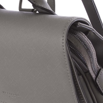 Luxusný štýlový štruktúrovaný dámsky batoh šedý - Hexagona Luigi 
