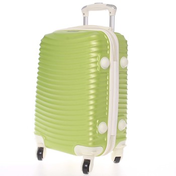 Zelený palubný cestovný kufor pevný - Ormi Jellato XS