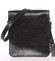 Čierna luxusná kožená taška cez plece KABEA Luxor-T