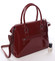 Elegantní lakovaná tmavě vínová dámská kabelka - David Jones Belen