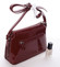 Luxusná dámska lakovaná crossbody kabelka s Glitter vínová - David Jones Petrina