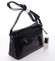 Luxusná dámska lakovaná crossbody kabelka s glitterom čierna - David Jones Petrina