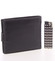 Pánska čierna kožená peňaženka sa zápinky - SendiDesign Prejem