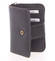 Kvalitná kožená dámska prešívaná peňaženka čierna - SendiDesign Reta 