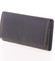 Veľká dámska čierna kožená prešívaná peňaženka - SendiDesign Phylis