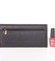 Veľká dámska čierna kožená prešívaná peňaženka - SendiDesign Phylis