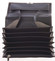 Luxusná veľká kožená prešívaná kasírtaška čierna - SendiDesign Basilea