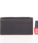 Dámska čierna kožená prešívaná peňaženka - SendiDesign Phoibe
